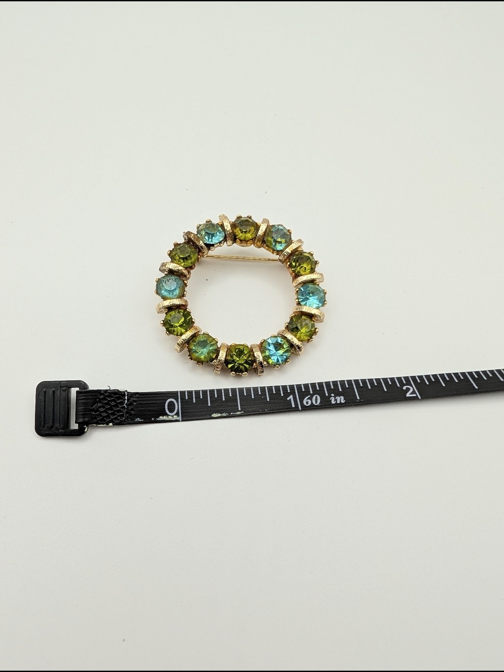Vintage 1950s Crystal Brooch Earrings Set - Picture 5 of 7